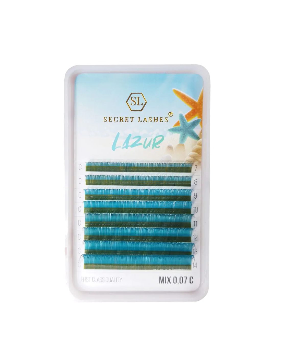 Secret Lashes Colour Lazur C 0,07 Mix