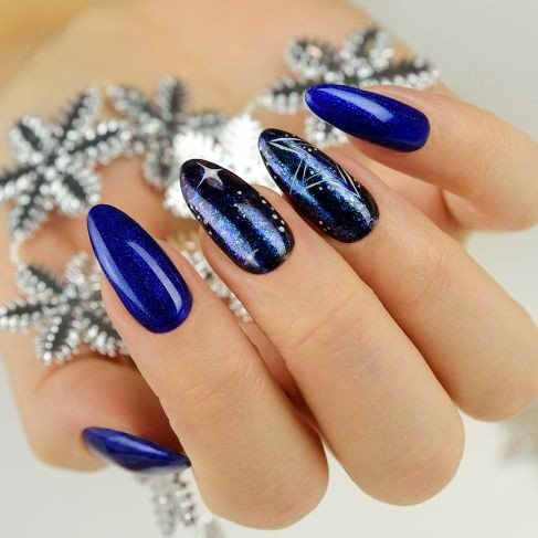 SEMILAC 087 GLITTER INDIGO 7ML. - dermes store