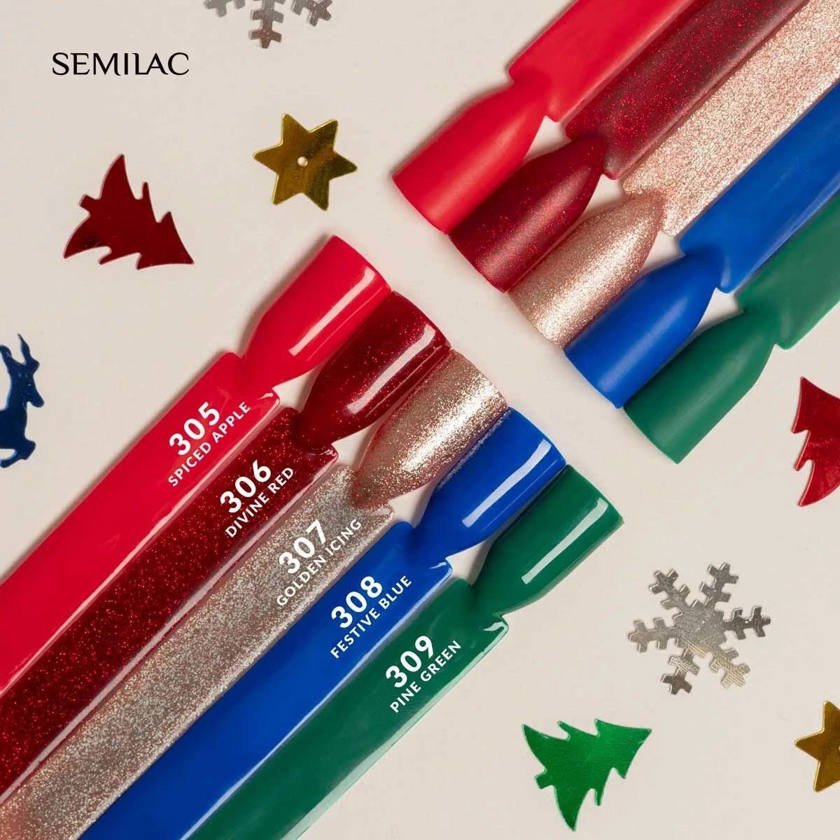 SEMILAC 309 PINE GREEN 7ML. - dermes store