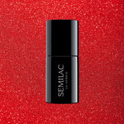 SEMILAC 346 CHIC RED GLITER 7ML - dermes store