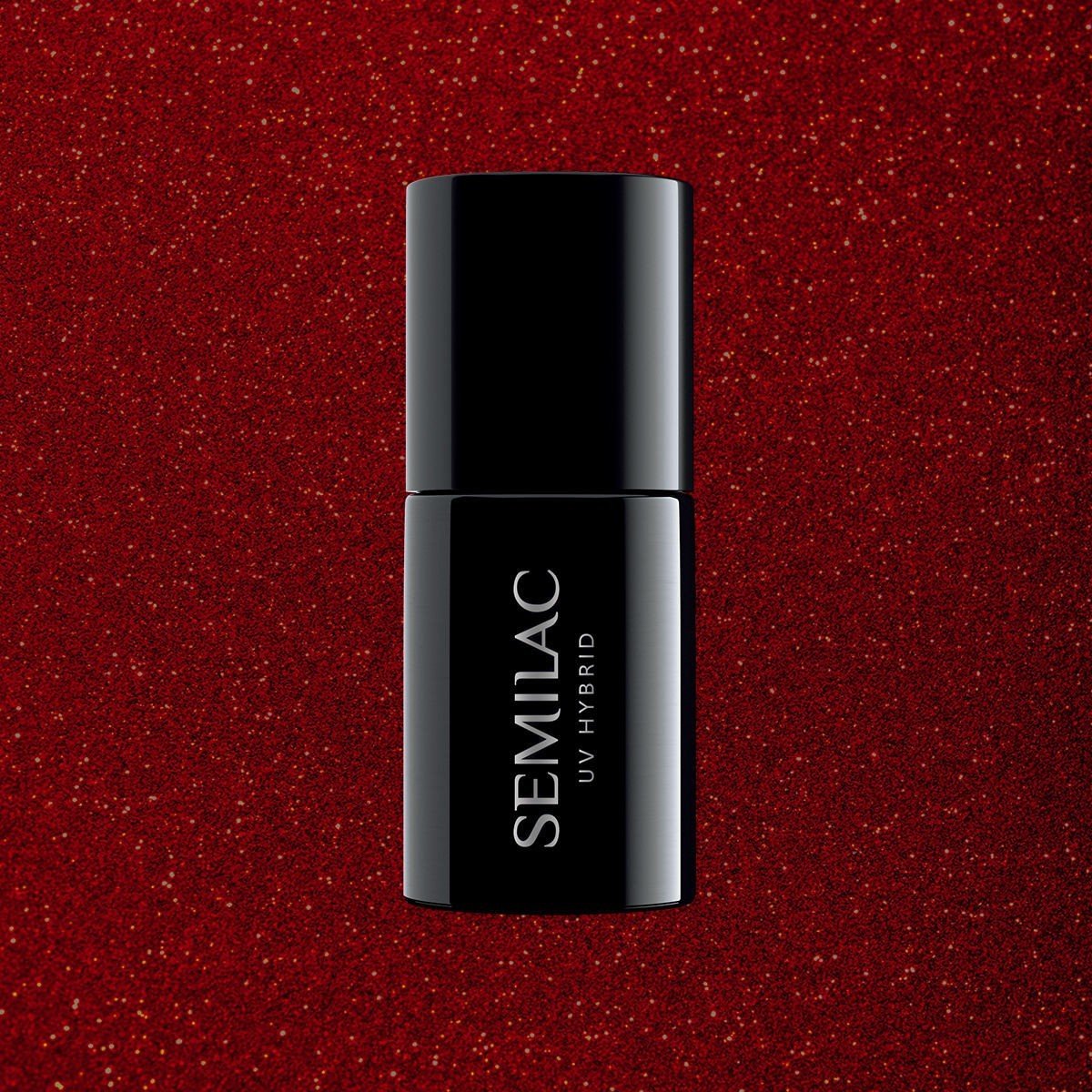 SEMILAC 347 PRETTY RED GLITER 7ML - dermes store