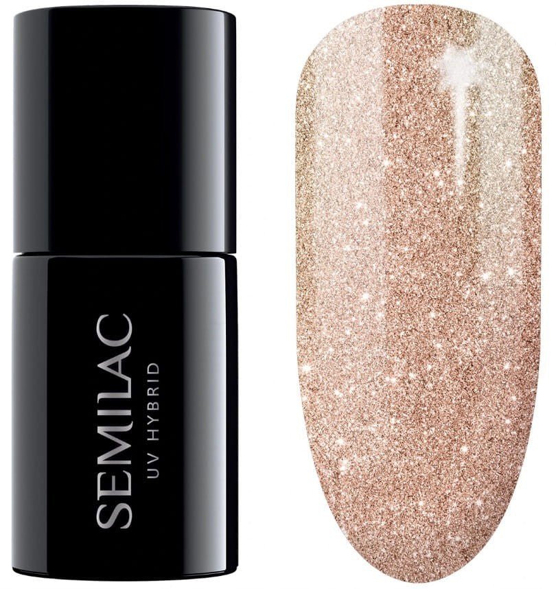 SEMILAC 349 DELICATE VANILLA GLITER 7ML - dermes store
