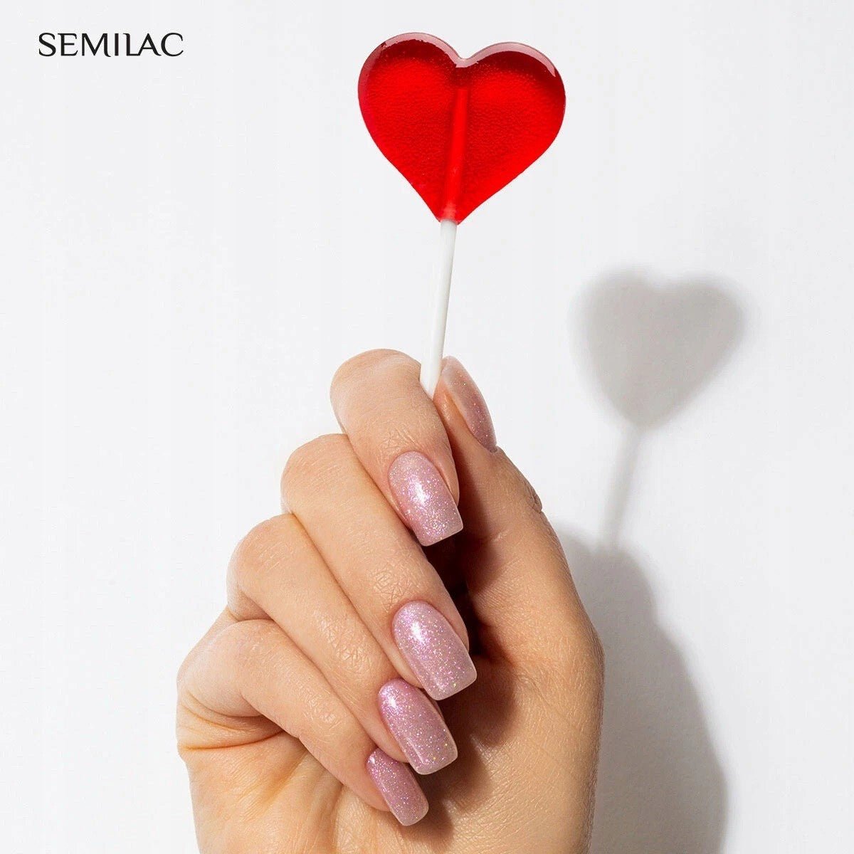 SEMILAC 390 LAKIER HYBRYDOWY SPARK OF LOVE 7 ML - dermes store