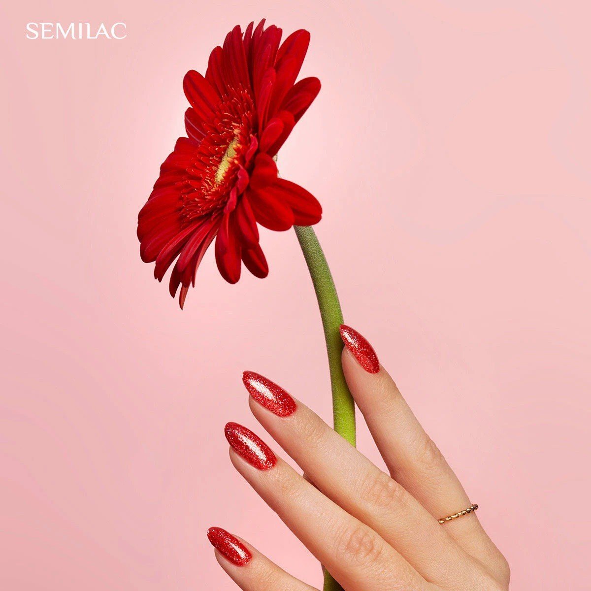 SEMILAC 392 LAKIER HYBRYDOWY RED HEARTBREAKER 7ML. - dermes store