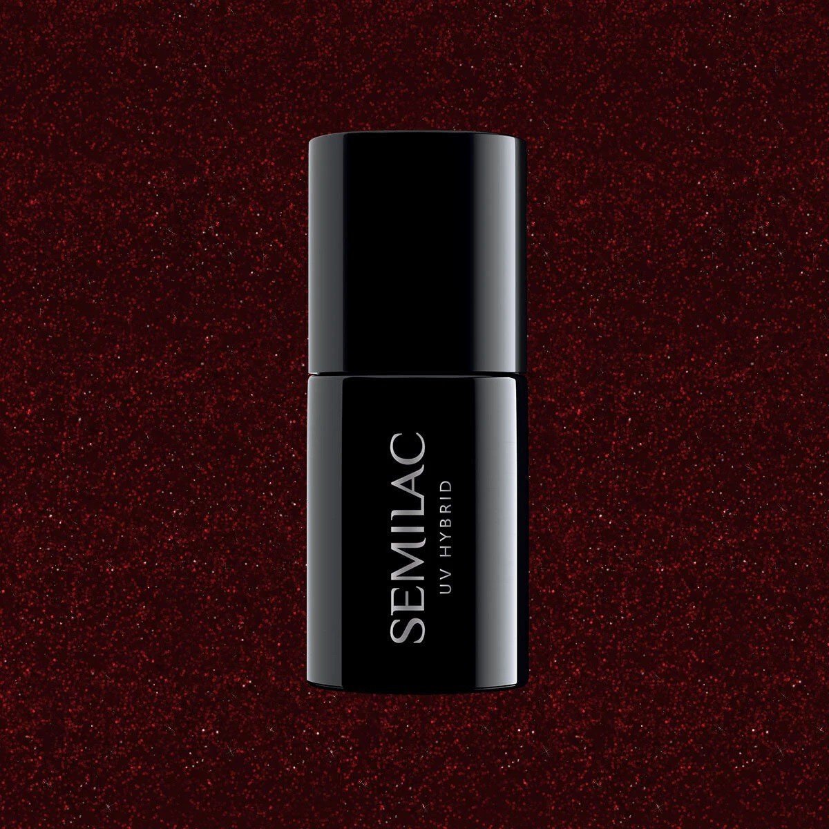 SEMILAC 393 LAKIER H SPARKLING BLACK CHERRY 7ML. - dermes store