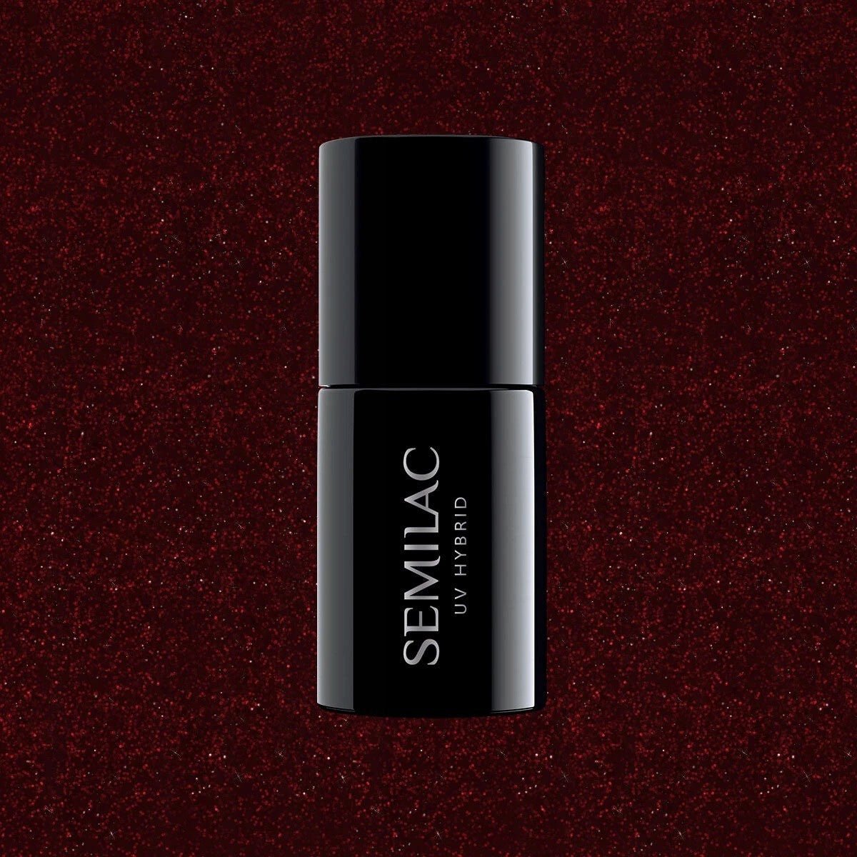 SEMILAC 393 LAKIER H SPARKLING BLACK CHERRY 7ML. - dermes store