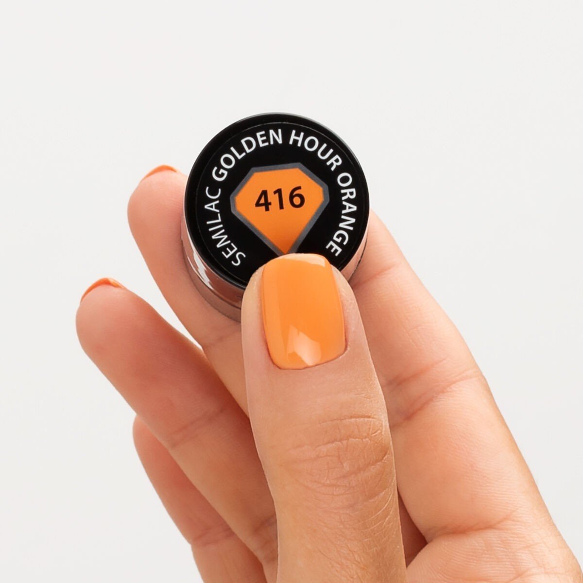 Semilac 416 Golden Hour Orange 7 ml. - dermes store