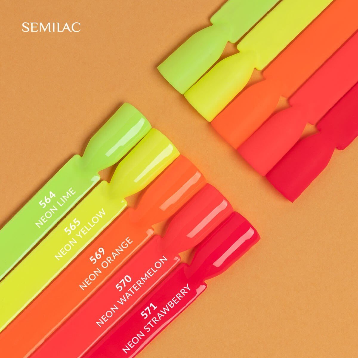 SEMILAC 570 LAKIER HYBRYDOWY NEON WATERMELON 7 ML - dermes store