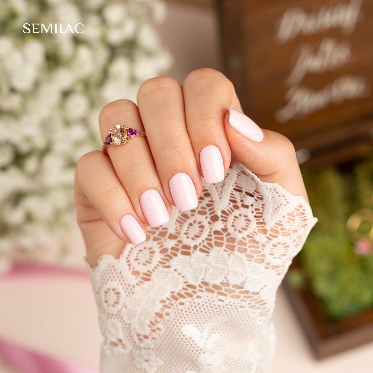 SEMILAC 572 LAKIER HYBRYDOWY BRIDE LIKE ME 7 ML - dermes store