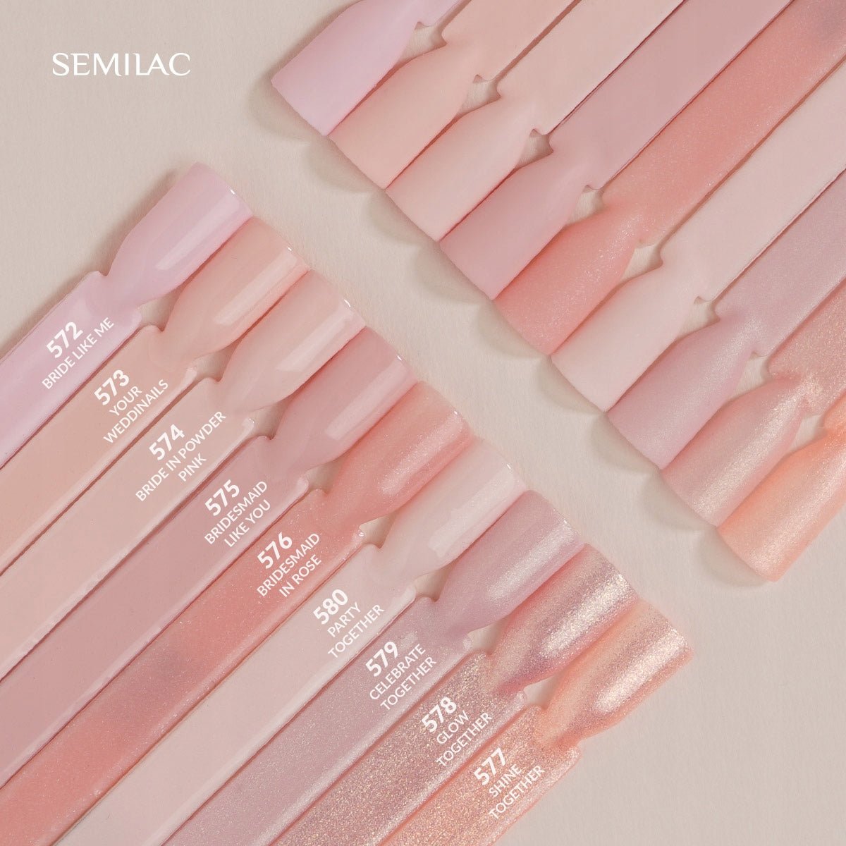 SEMILAC 572 LAKIER HYBRYDOWY BRIDE LIKE ME 7 ML - dermes store
