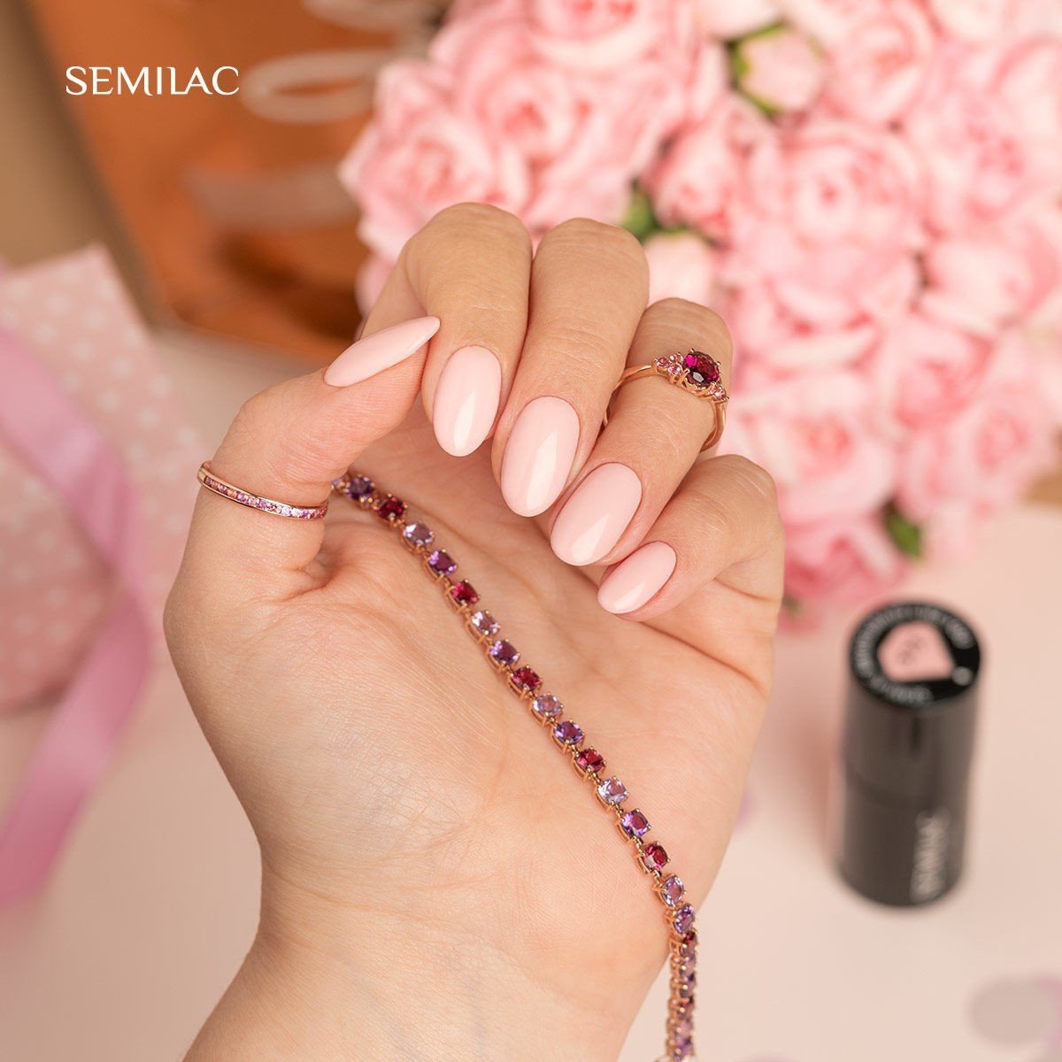 SEMILAC 575 LAKIER HYBRYDOWY BIDESMAID LIKE YOU - dermes store