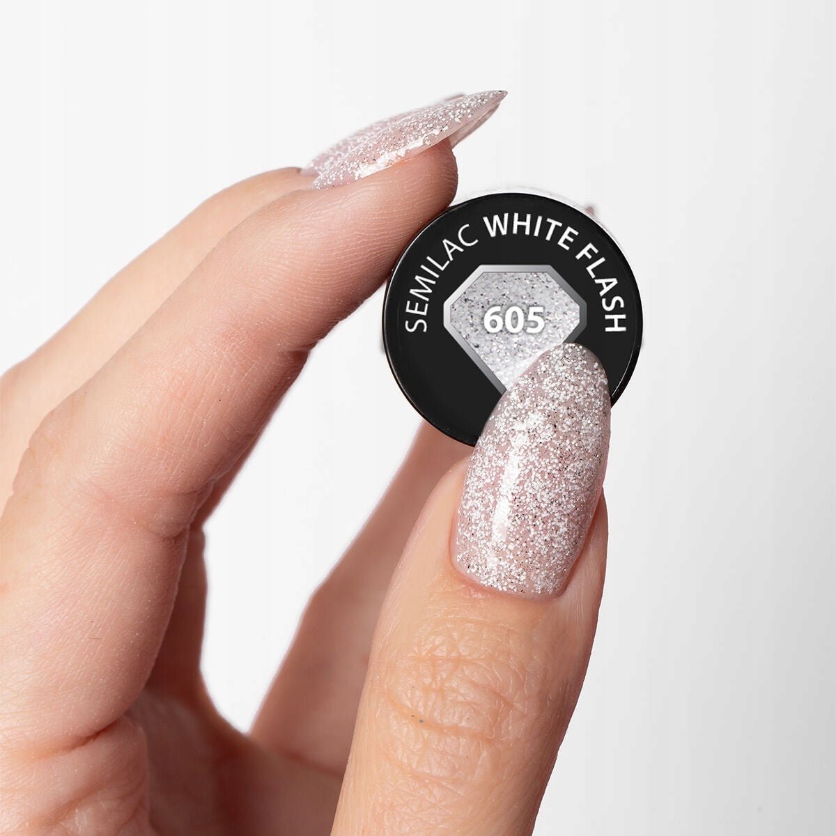 Semilac 605 white flash 7ml - dermes store