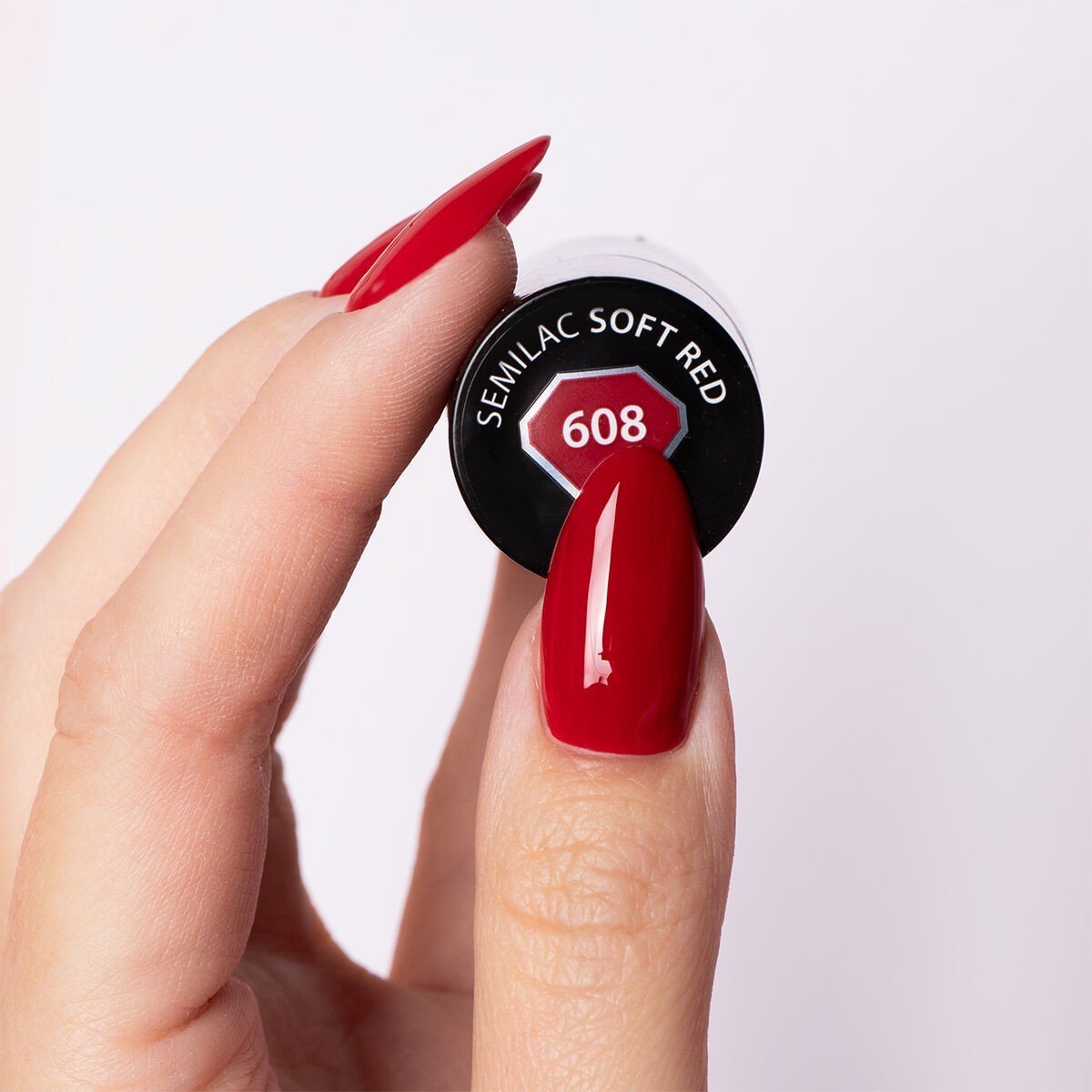 Semilac 608 Soft Red 7 ml. - dermes store