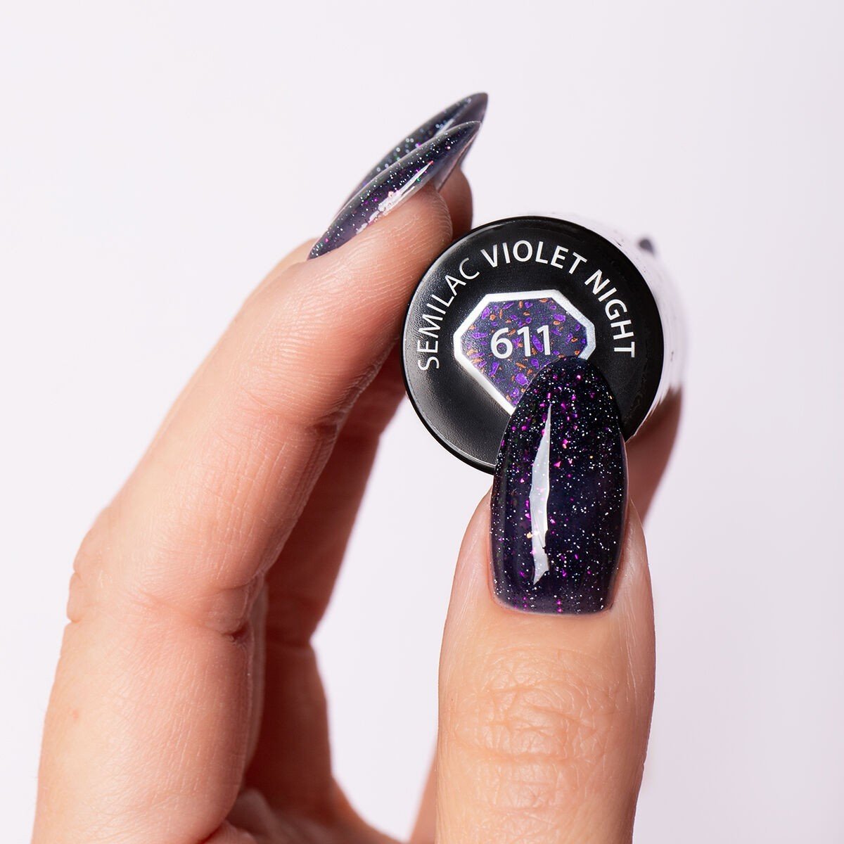 Semilac 611 Violet Night 7 ml. - dermes store