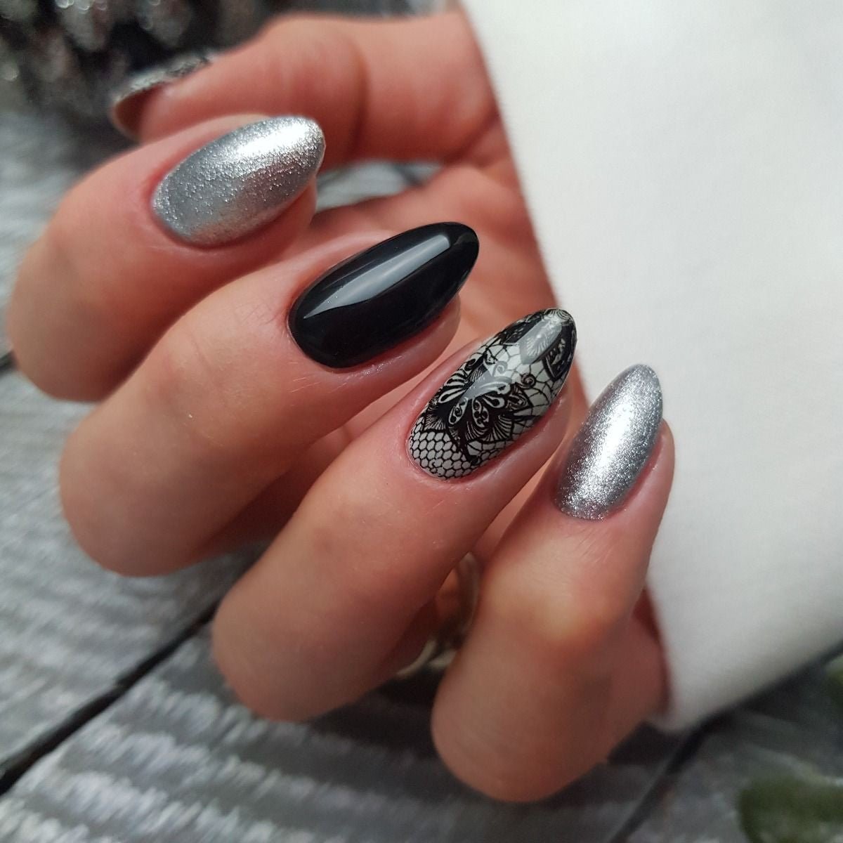 SEMILAC FOLIA TRANSFEROWA 06 BLACK LACE - dermes store