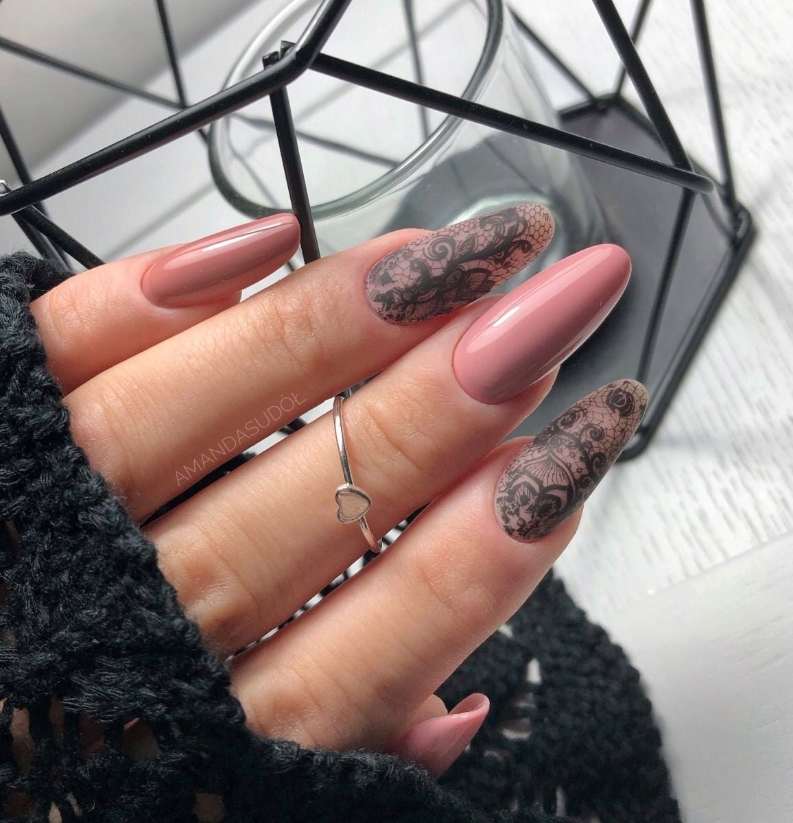 SEMILAC FOLIA TRANSFEROWA 06 BLACK LACE - dermes store