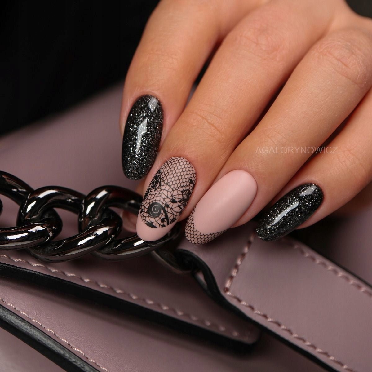 SEMILAC FOLIA TRANSFEROWA 06 BLACK LACE - dermes store