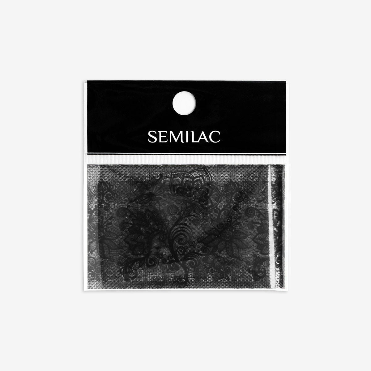 SEMILAC FOLIA TRANSFEROWA 06 BLACK LACE - dermes store