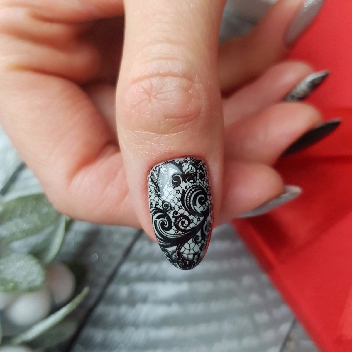SEMILAC FOLIA TRANSFEROWA 06 BLACK LACE - dermes store