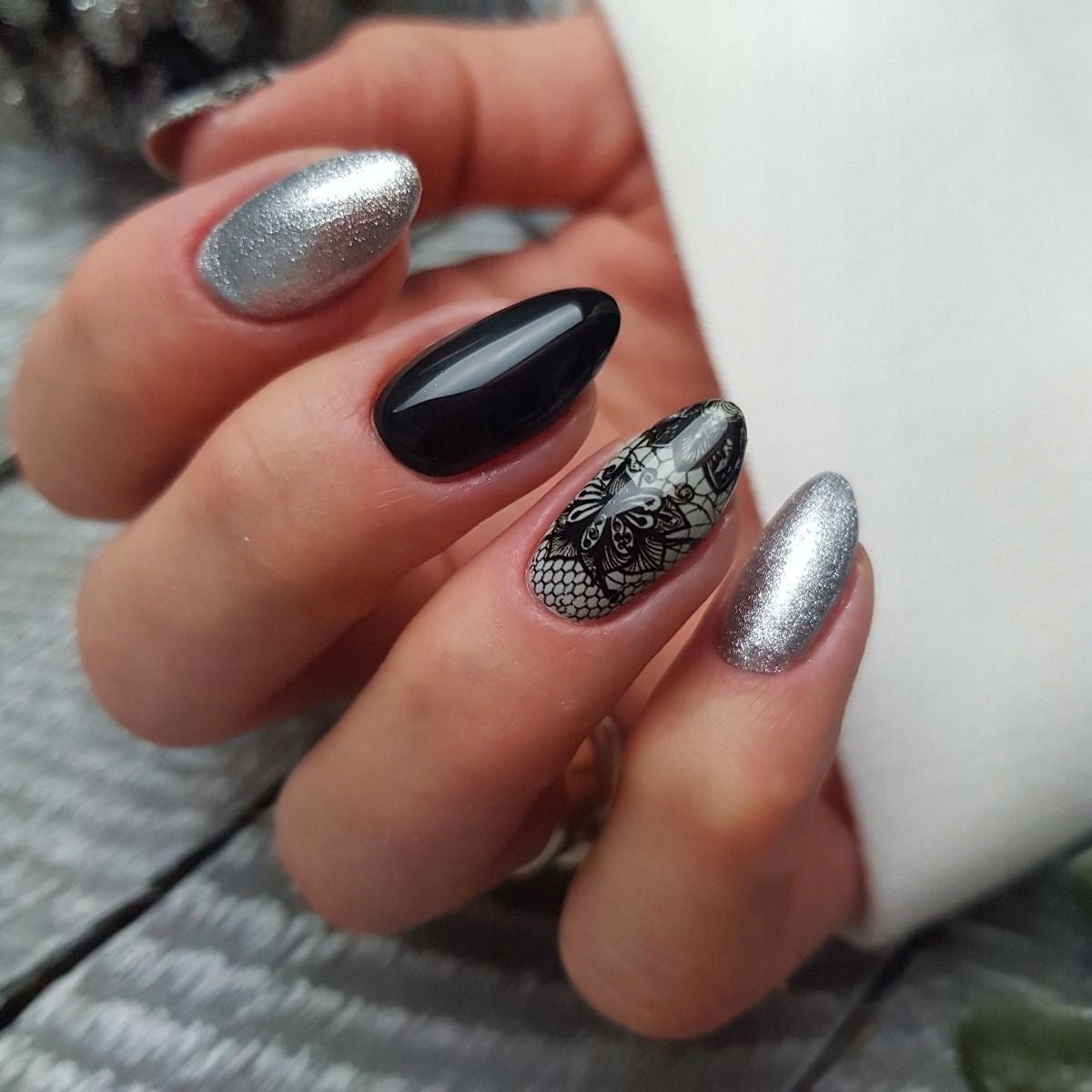 SEMILAC FOLIA TRANSFEROWA 06 BLACK LACE - dermes store