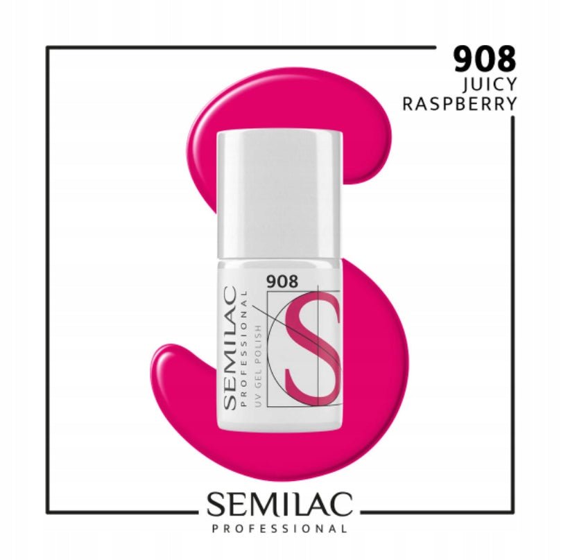 SEMILAC PROF.908 JUICY RASPBERRY 7ML - dermes store