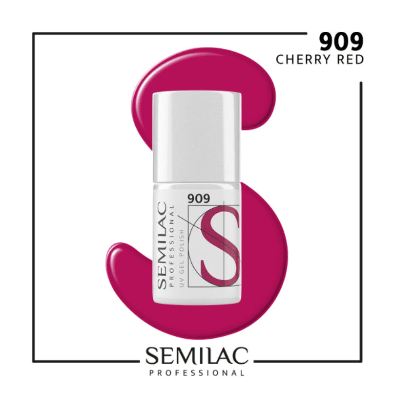 SEMILAC PROF.909 CHERRY RED 7ML - dermes store