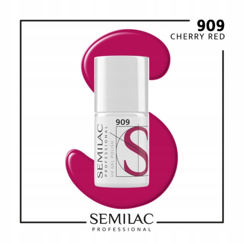 SEMILAC PROF.909 CHERRY RED 7ML - dermes store