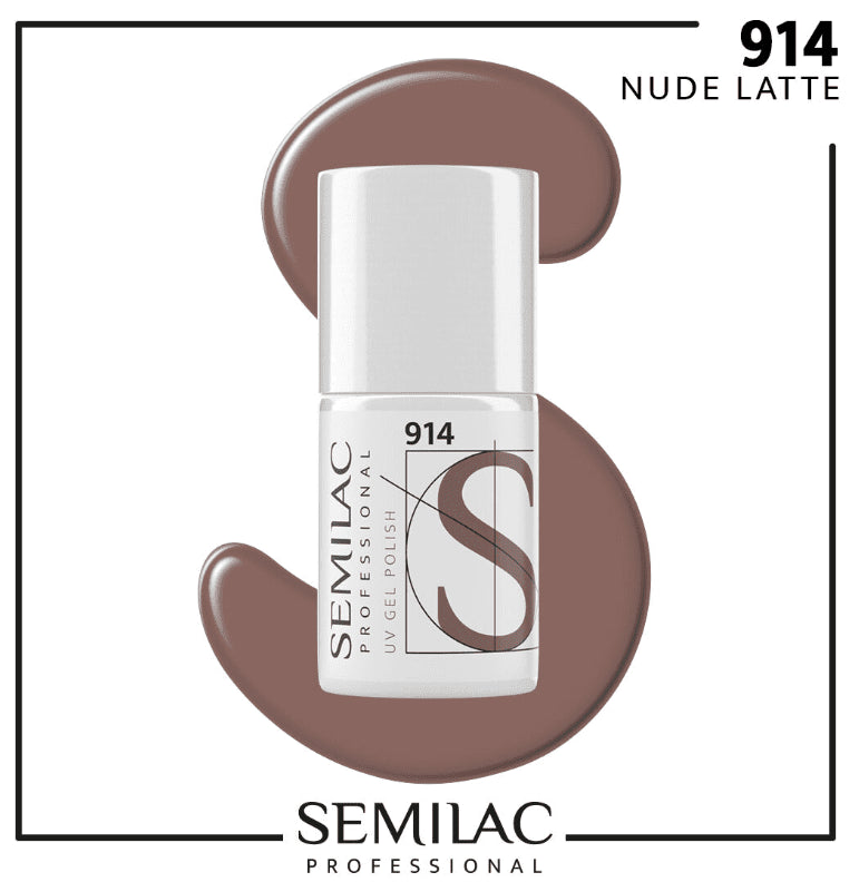 SEMILAC PROF.914 NUDE LATTE 7ML - dermes store