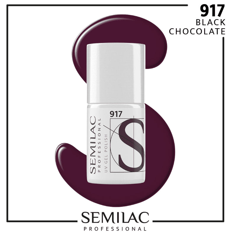 SEMILAC PROF.917 BLACK CHOCOLATE 7ML - dermes store