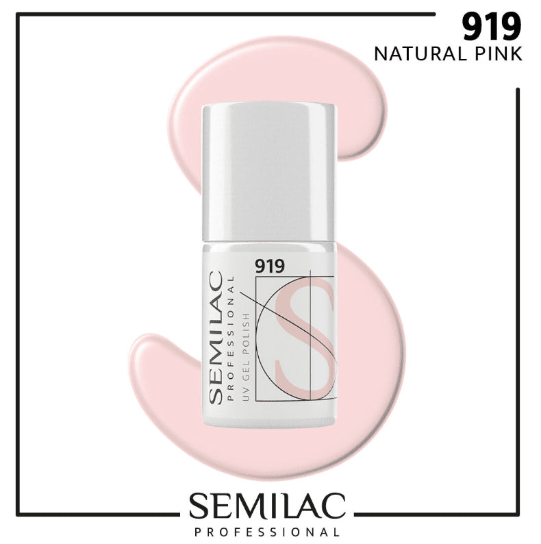SEMILAC PROF.919 NATURAL PINK 7ML - dermes store