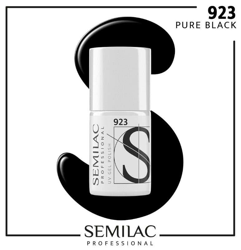 SEMILAC PROF.923 PURE BLACK 7ML - dermes store