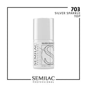 SEMILAC PROFESSIONAL 703 TOP SILVER SPARKLE 11ML - dermes store