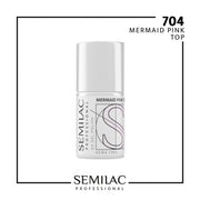 SEMILAC PROFESSIONAL 704 TOP MERMAID PINK 11ML - dermes store