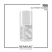 SEMILAC PROFESSIONAL 705 GLITTER FLAMS 11ML - dermes store
