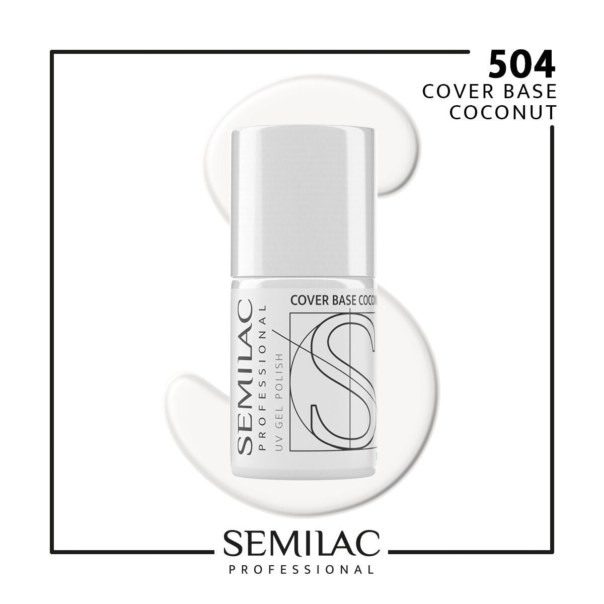 SEMILAC PROFESSIONAL BAZA 504 COVER COCONUT 11 ML - dermes store