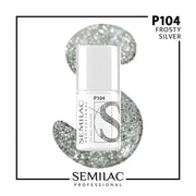 Semilac Professional P104 Frosty Silver 7 ml. - dermes store