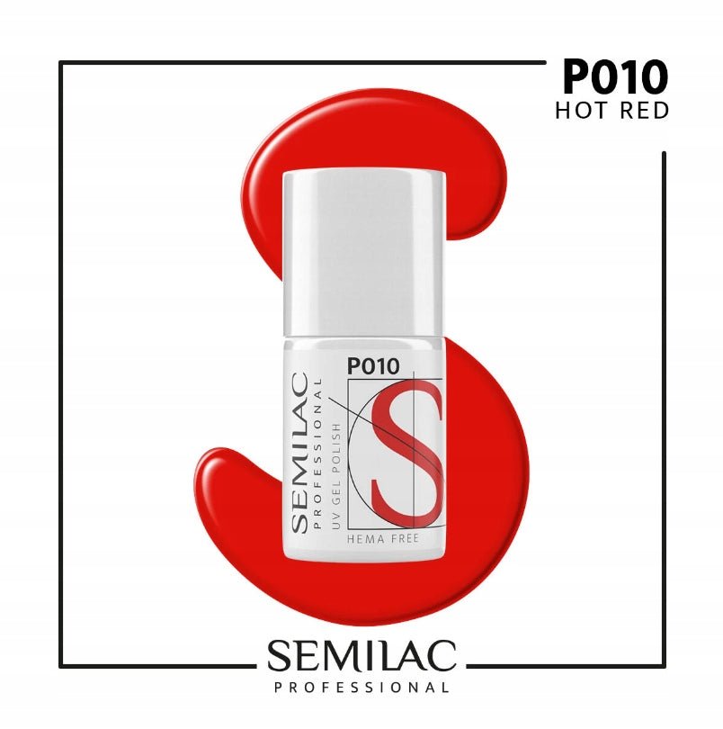 SEMILAC PROF.P010 HOT RED 7ML - dermes store