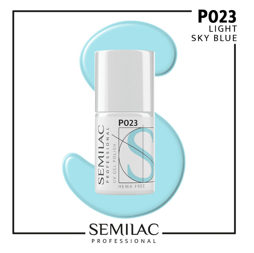 SEMILAC PROF.P023 LIGHT SKY BLUE 7ML - dermes store