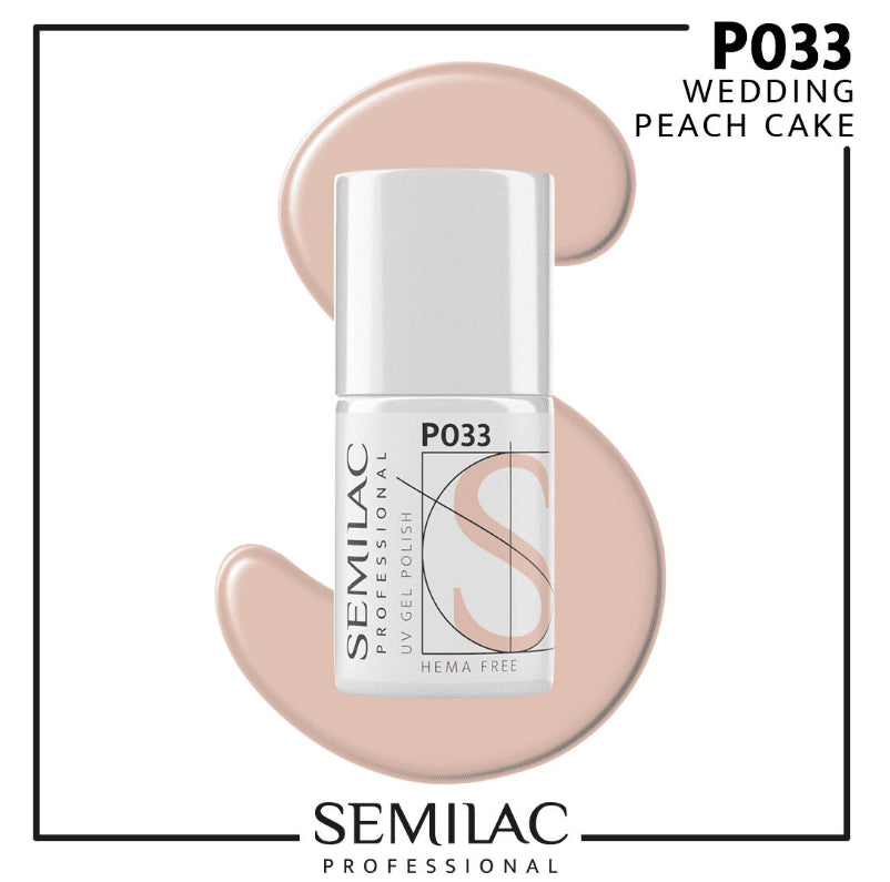 SEMILAC PROF.P033 WEDDING PEACH CAKE 7ML - dermes store