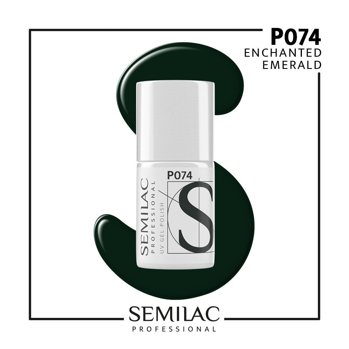 SEMILAC PROF.P074 ENCHANTED EMERALD 7ML - dermes store