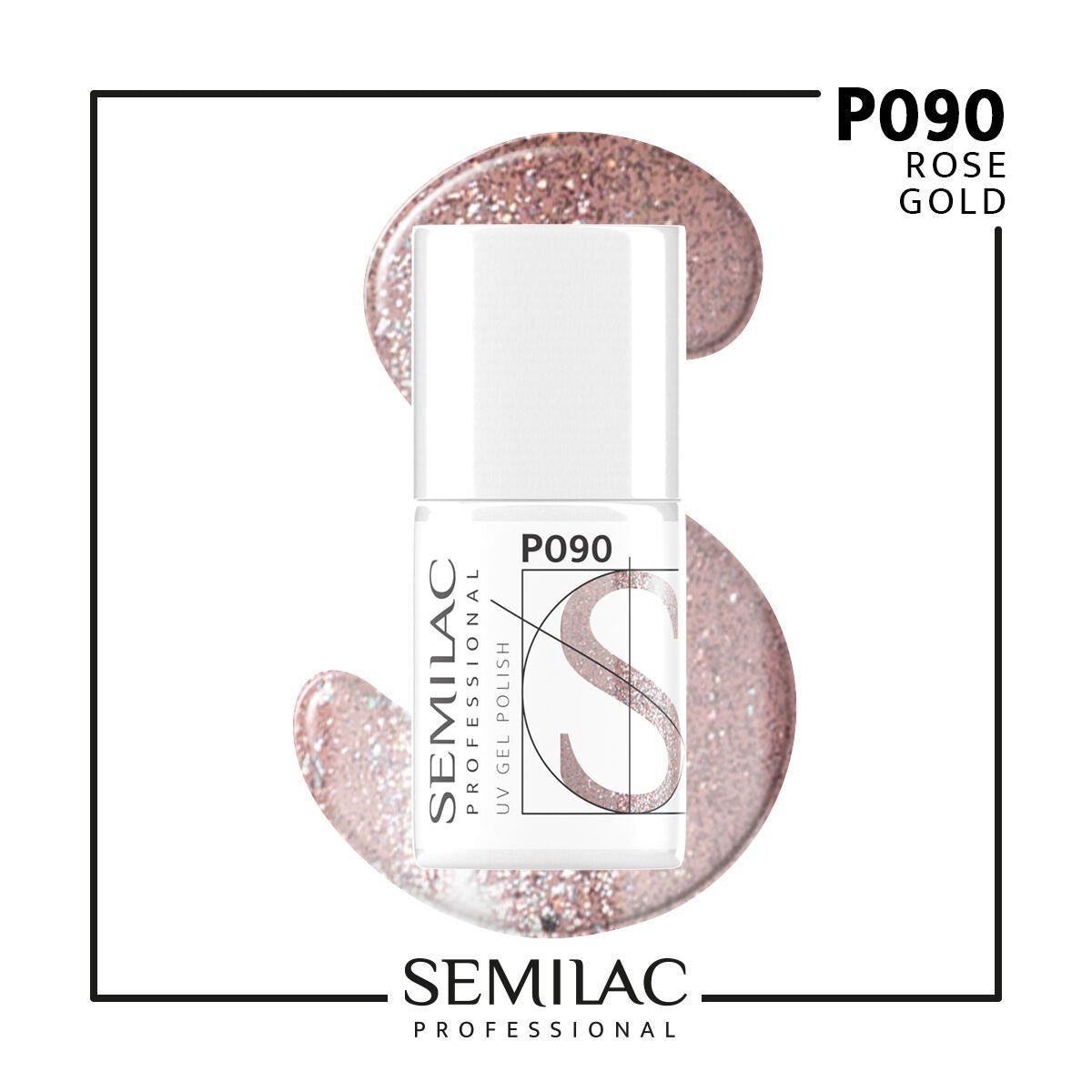 SEMILAC PROF.P090 ROSE GOLD 7ML - dermes store