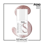 SEMILAC PROF.P090 ROSE GOLD 7ML - dermes store