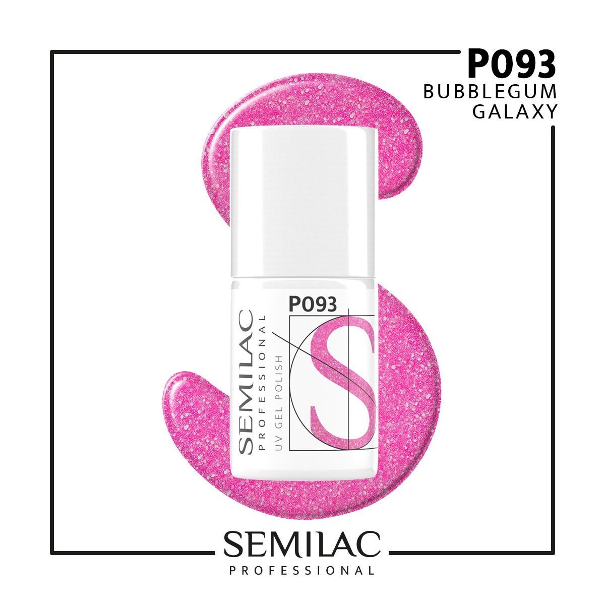 SEMILAC PROF.P093 BUBBLEGUM GALAXY 7ML - dermes store