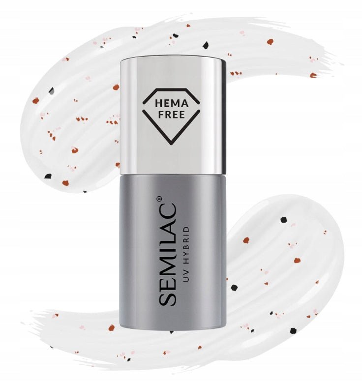 SEMILAC TOP T24 DO LAK. HYBRYDOWYCH TERAZZO 7 ML - dermes store