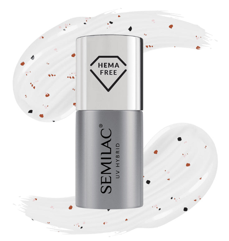 SEMILAC TOP T24 DO LAK. HYBRYDOWYCH TERAZZO 7 ML - dermes store