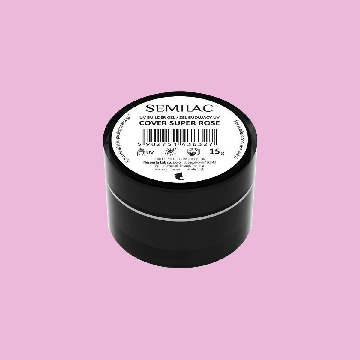 SEMILAC ŻEL BUILDER GEL COVER SUPER ROSE 15G - dermes store