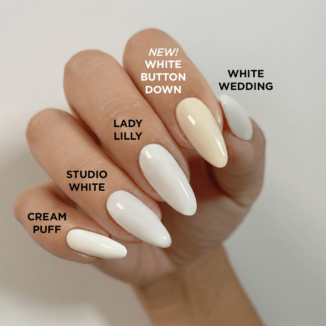 SHELLAC WHITE BUTTON DOWN 7,3 ML - dermes store