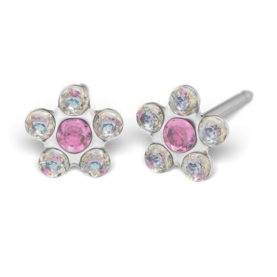 STUDEX 7512 - 6510 STOKROTKA RÓŻ.KRYSZ.GÓRS.SREBRNA - dermes store