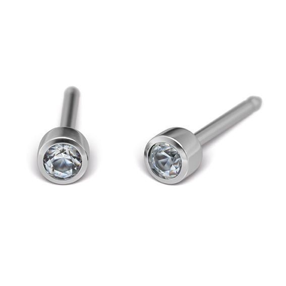 STUDEX 7532 - 0204 3mm BRYLANT W OPRAWIE SREBRNEJ - dermes store