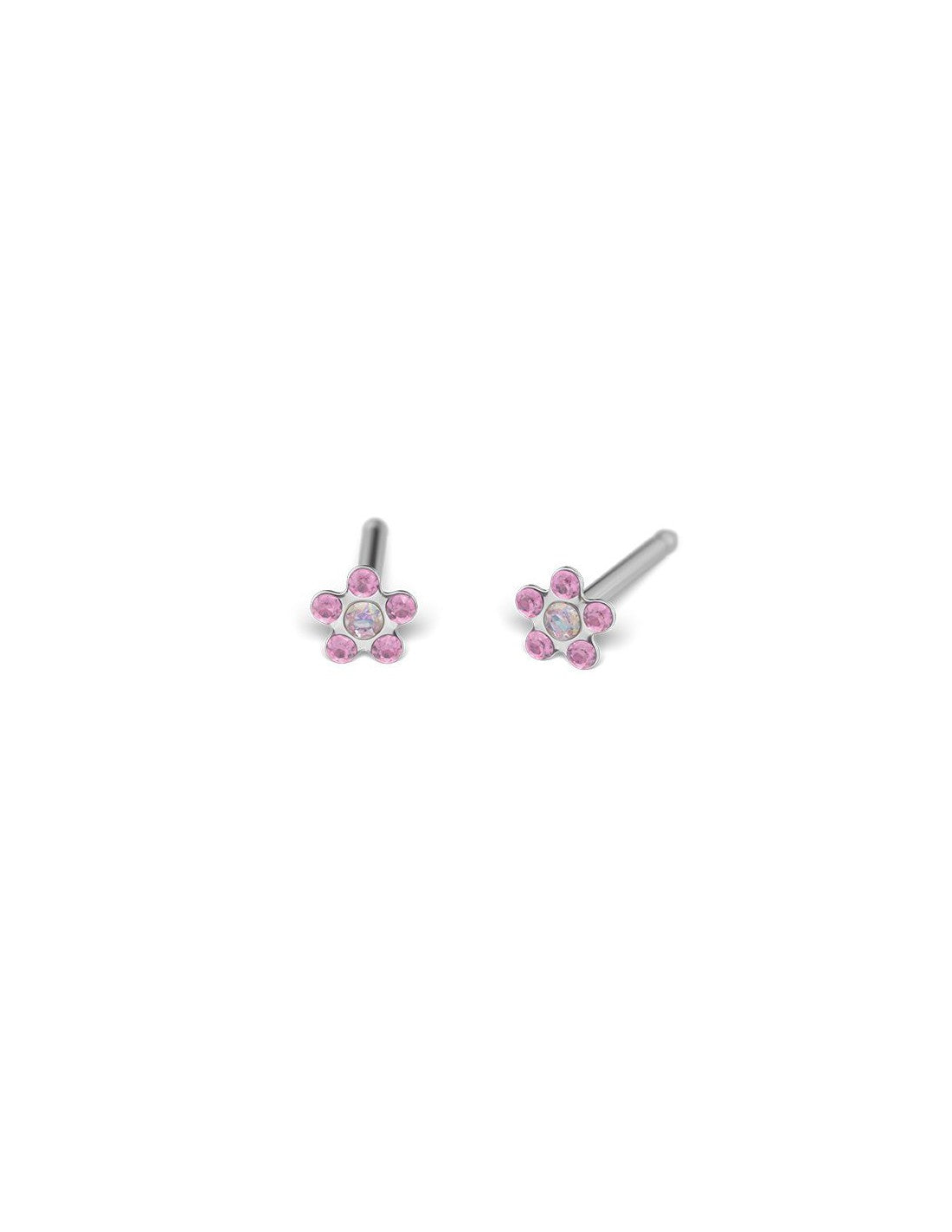 STUDEX 7582-6015 BABY STOKROTKA KRYSZ.RÓŻ SREBRNA